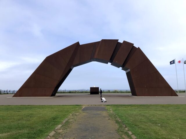 納沙布岬で記念撮影