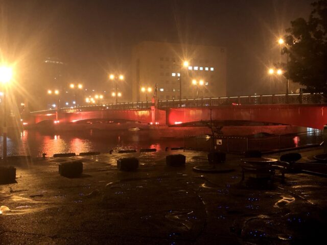 幣舞橋ライトアップ