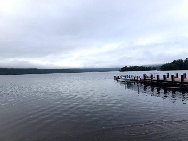 摩周湖で記念撮影