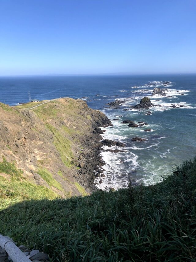 襟裳岬の海岸風景