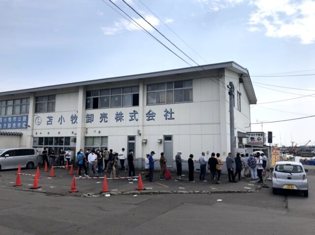 苫小牧の魚市場