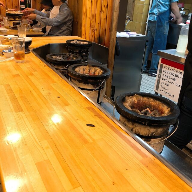ジンギスカンのカウンター