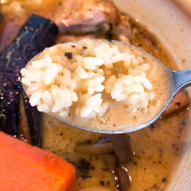 スープカレーにライス