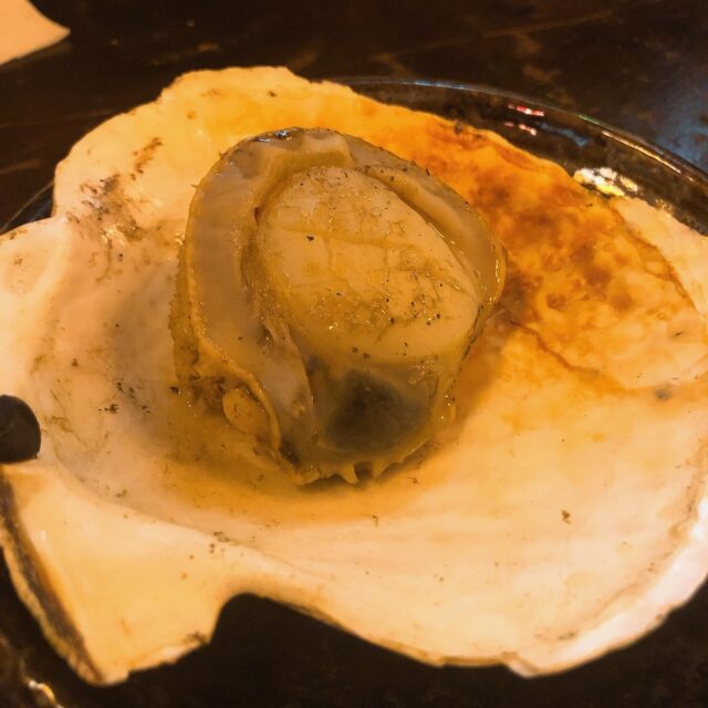 ホタテ殻焼き