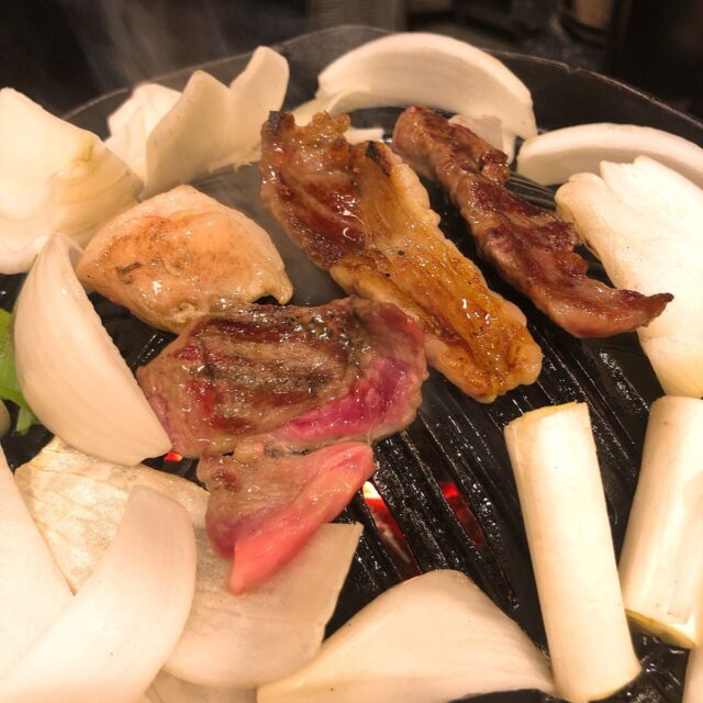 だるま 焼いている様子