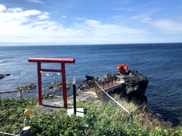 利尻島のビーチ