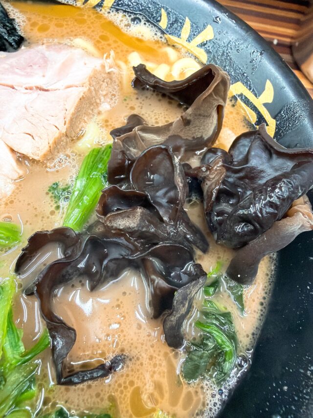 東大阪 家系ラーメン 教道家 きくらげ