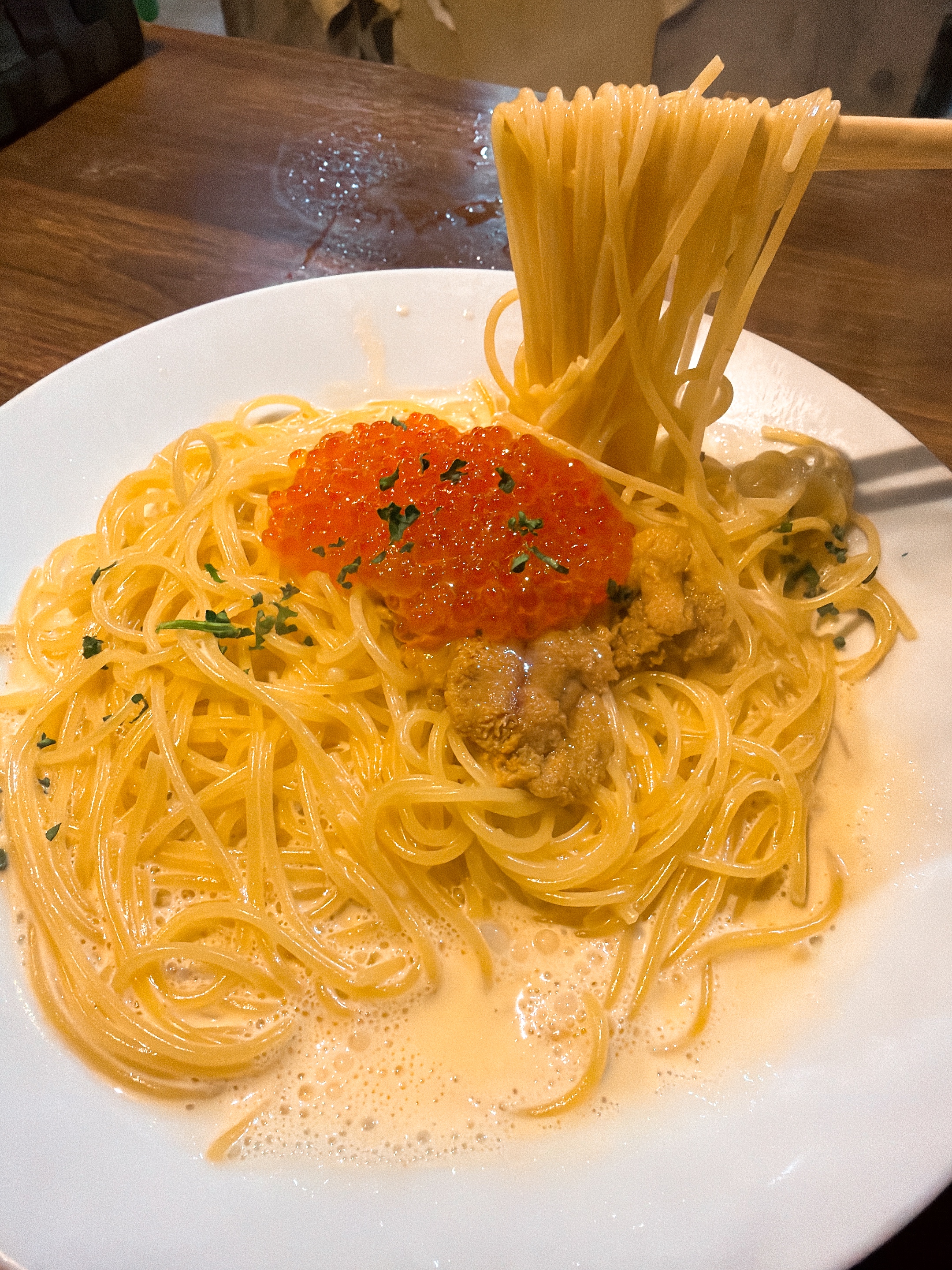 アネロ anello ウニイクラパスタ 麺リフト