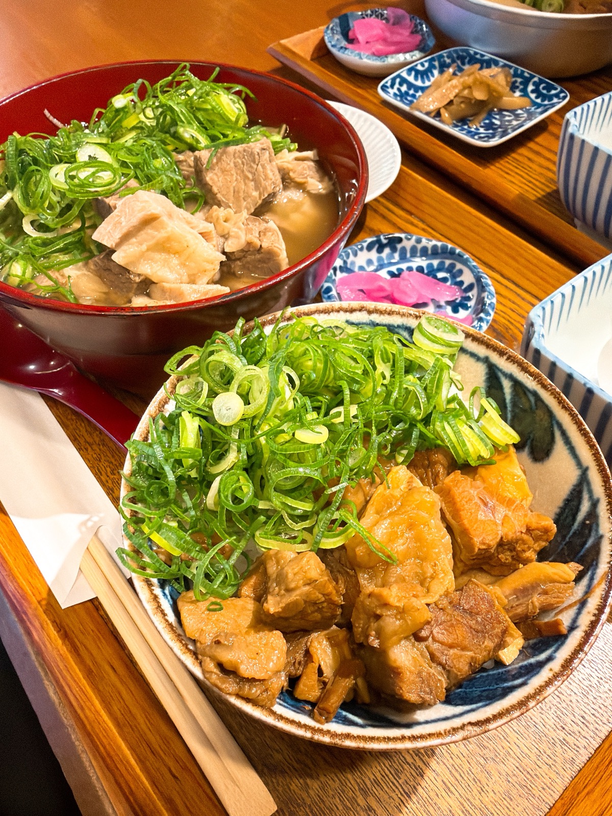 大旦那 扇町店 肉吸い定食と角煮定食