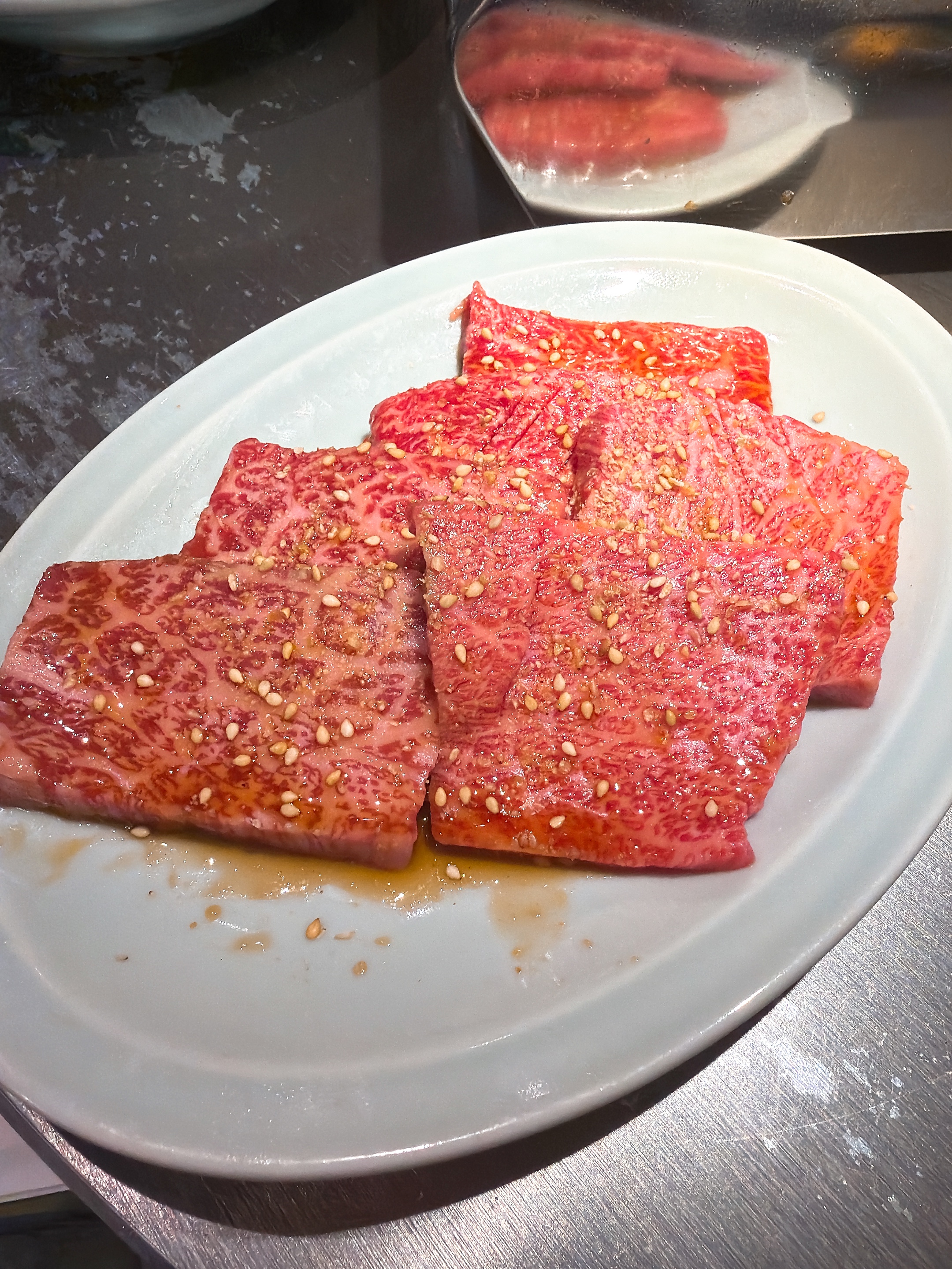 肉どうし 裏難波店 黒毛和牛カルビ タレ漬け