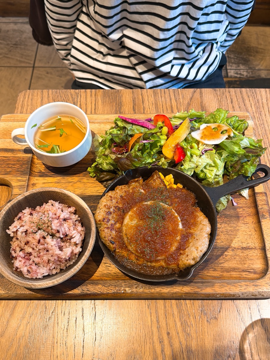 おやさいガーデンTIERRA ハンバーグプレート 全体