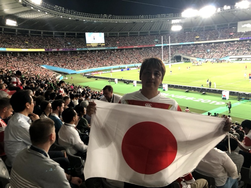 ラグビーワールドカップ 日本国旗
